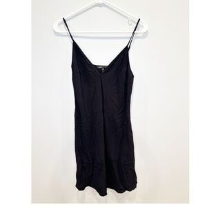 Maje mini slip dress black